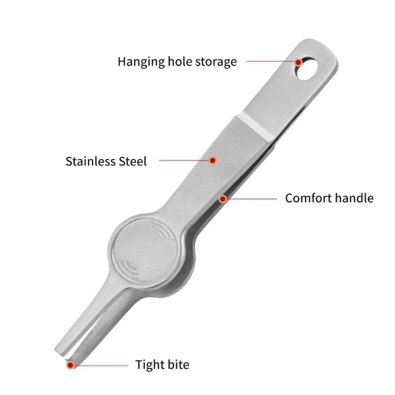 Lure Rings Opener Double Opening Pliers Stainless Steel Fishing Line Pliers Multifunctional Fishing Tackle Tool