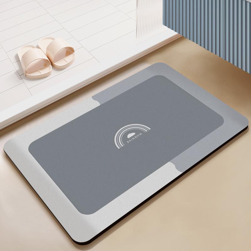 Household Diatomaceous Mud Quick Drying Soft Floor Mat Bathroom Absorbent Non-slip Toilet Toilet Carpet Thickened