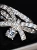 New 2023 Hot Brand Anniversary Gift Jewelry Bowknot Rings Cz Zircon Rings Wedding Jewelry Engagement Bowknot Ring Luxury Jewelry
