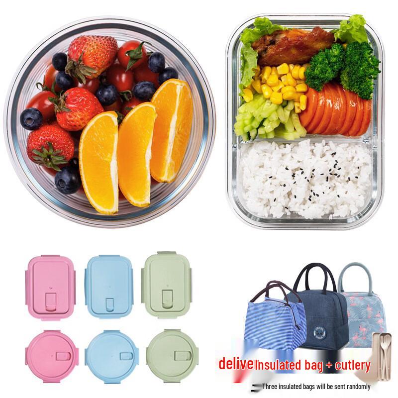 Ru Han High Borosilicate Glass Lunch Box Set