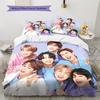 BTS Pattern Bedding Home Decoration Birthday Gift (1 * Duvet Cover + 2 * Pillowcase, Without Core)