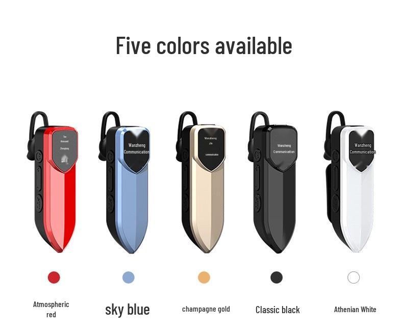 968 In-Ear Mini Walkie-Talkie Bluetooth Wireless Earhook for Indoor Restaurant Use