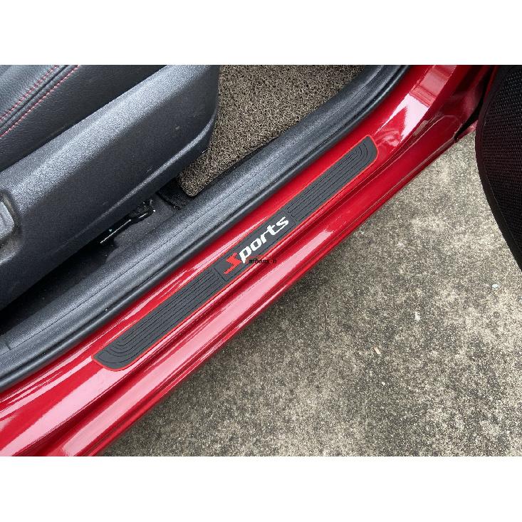 Car Accessories Rubber Auto Door Sill Strip Protection Guards Scuff Plate Trim