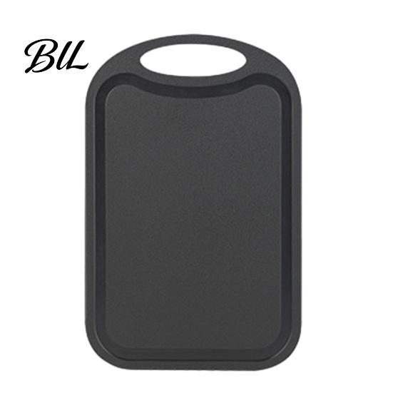 Multifunctional Kitchen Board Double-Sided Cutting with Non-Slip Handle Lightweight Plastic Chopping BPA-free Dormitory Essentials for Fruit Square чёрный