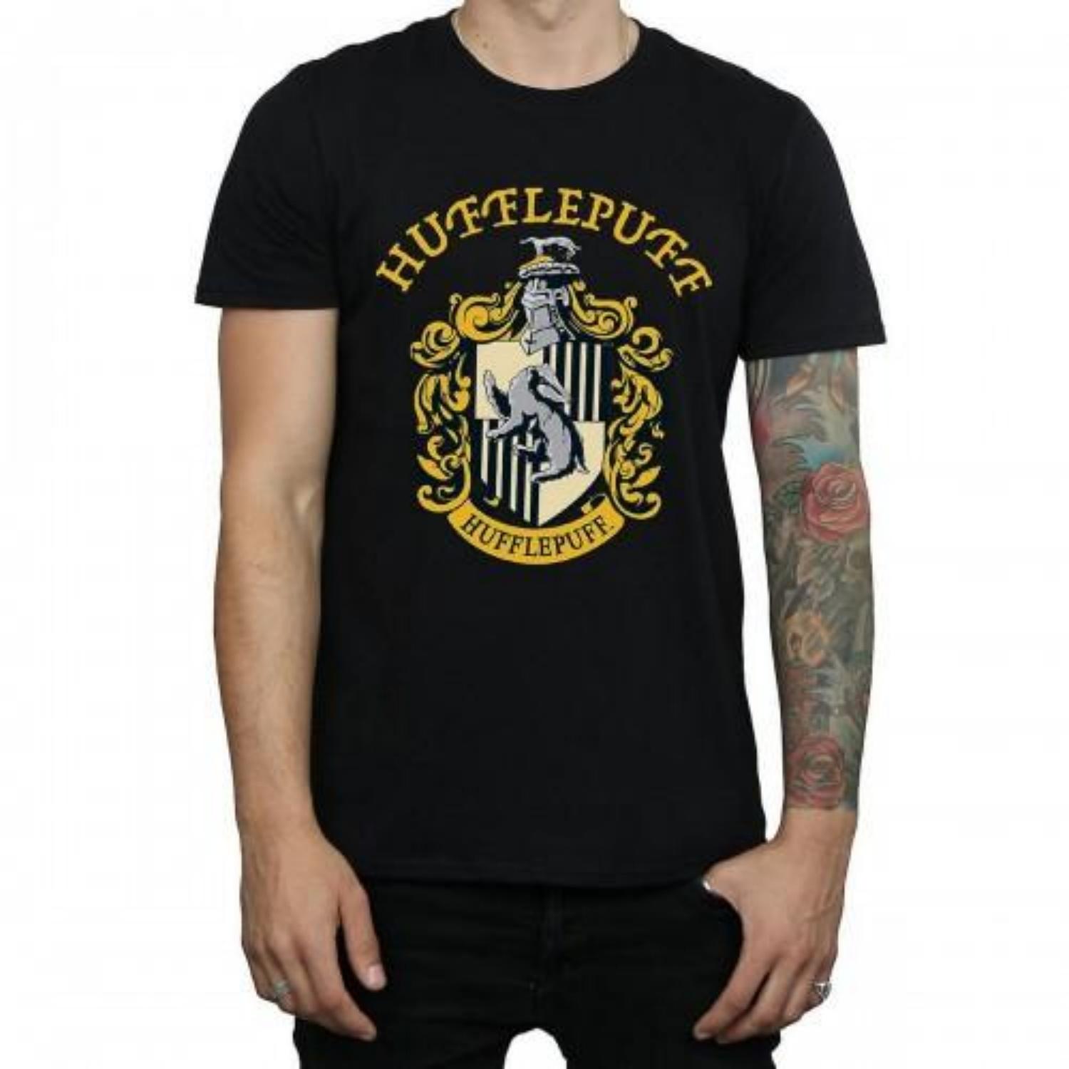 HARRY POTTER Mens Hufflepuff Cotton T-Shirt S