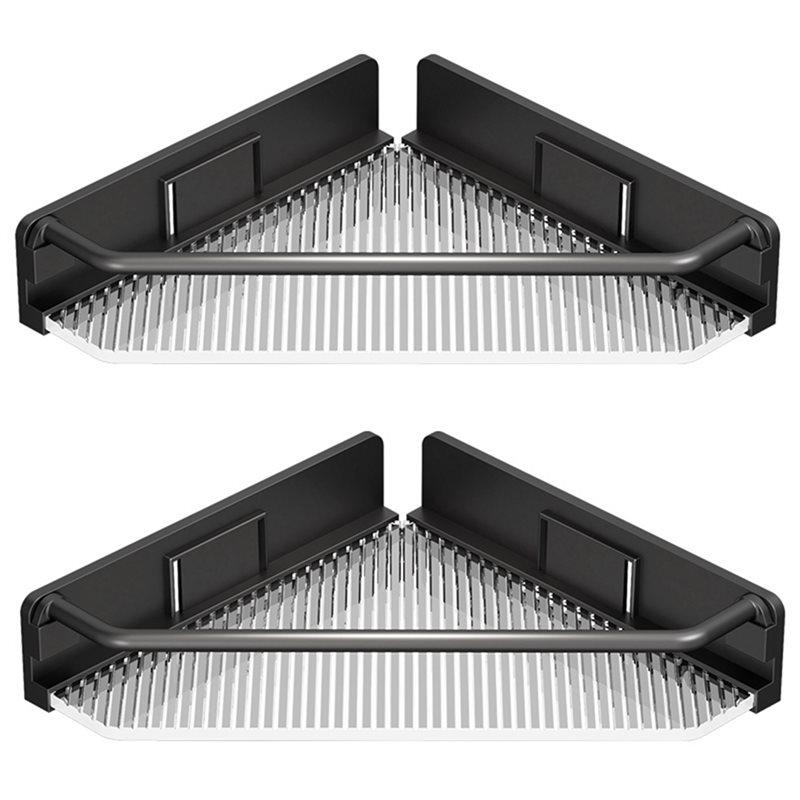 Corner Shower Caddy, Acrylic Shower Shelf Rack, Bathroom Shelves No Drilling Bathroom Organizers And Storage Racks