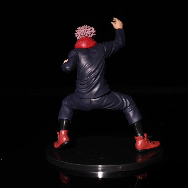 Anime Jujutsu Kaisen Figure 18cm Itadori Yuji Seated Pressed Instant Noodles PVC Model Toy Collection Decorative Gift
