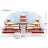 Lezi Mini Blocks Architecture Building Bricks Chinese Castle Model Epang Palace Juguetes Toy Kid Gift Girl Birthday Present 8223