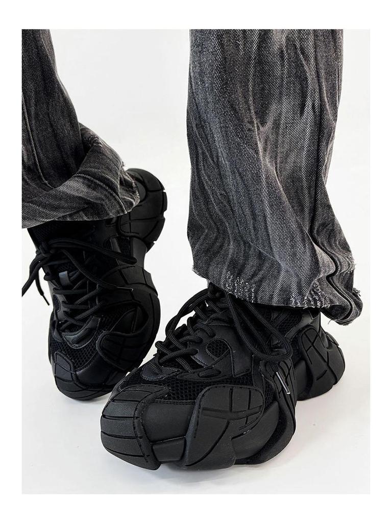 Nische Black Warrior Octopus Herren Retro Wandersneaker - Mesh Atmungsaktiv