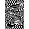 Stampe Poster con Illusioni Ottiche Astratte Per Soggiorno Decorazioni per la Casa Bianco e Nero Trippy Psichedelico Pittura su Tela Arte da Parete