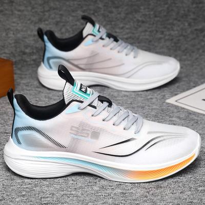 New Large Size Men's Shoes Women's Shoes Sports Casual Shoes Breathable Mesh Couple Lightweight Running Shoes Trendy Versatile Men's Shoes