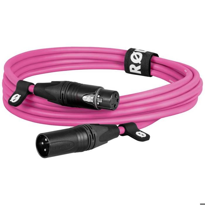 Rode XLR3M-P XLR Câble de liaison 3 m rose