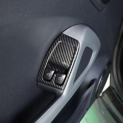 Car 2pcs For Mercedes Benz Smart 451 Fortwo 2010-2015 Glass Lift Button Cover Trim Decorative Sticker Car Accessories ABS
