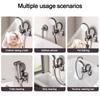 Space Aluminum Shower Head Holder Adjustable Wall Mounted Handheld Sprayer Support Suction Cup Sprayer Fixed Base