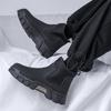 Autumn and Winter New High-top Shoes Martin Leather Boots Fashion Overalls Boots Men's Casual Retro Chelsea Men's Shoes