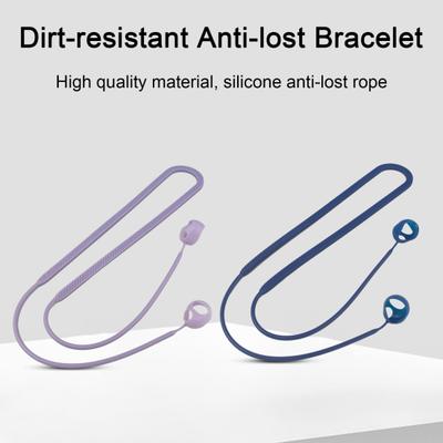 Bluetooth-compatible Earphone Anti-Lost Straps Colorful Flexible Silicone Neck-Mounted Sports Lanyard Cord for Earbud Anti-Lost Accessories for Sony