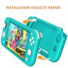Coque Silicone Bleu Compatible avec Nintendo Switch lite - Etui Housse Protection Anti Rayure Anti Choc Anti Dérapant Phonillico®