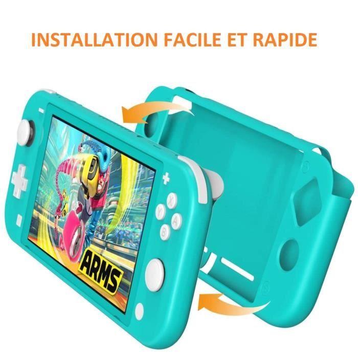 Coque Silicone Bleu Compatible avec Nintendo Switch lite - Etui Housse Protection Anti Rayure Anti Choc Anti Dérapant Phonillico®