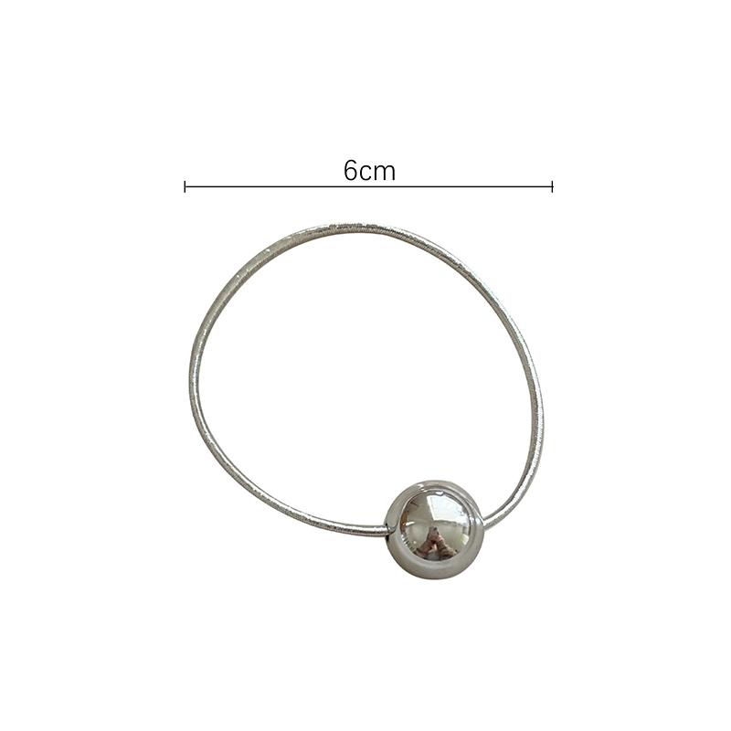 2Pcs  Bright Silver Ball Hair Rope For Women Girls Sweet Versatile Elasticity Hair Ring Headwear Hair Accessories Gifts