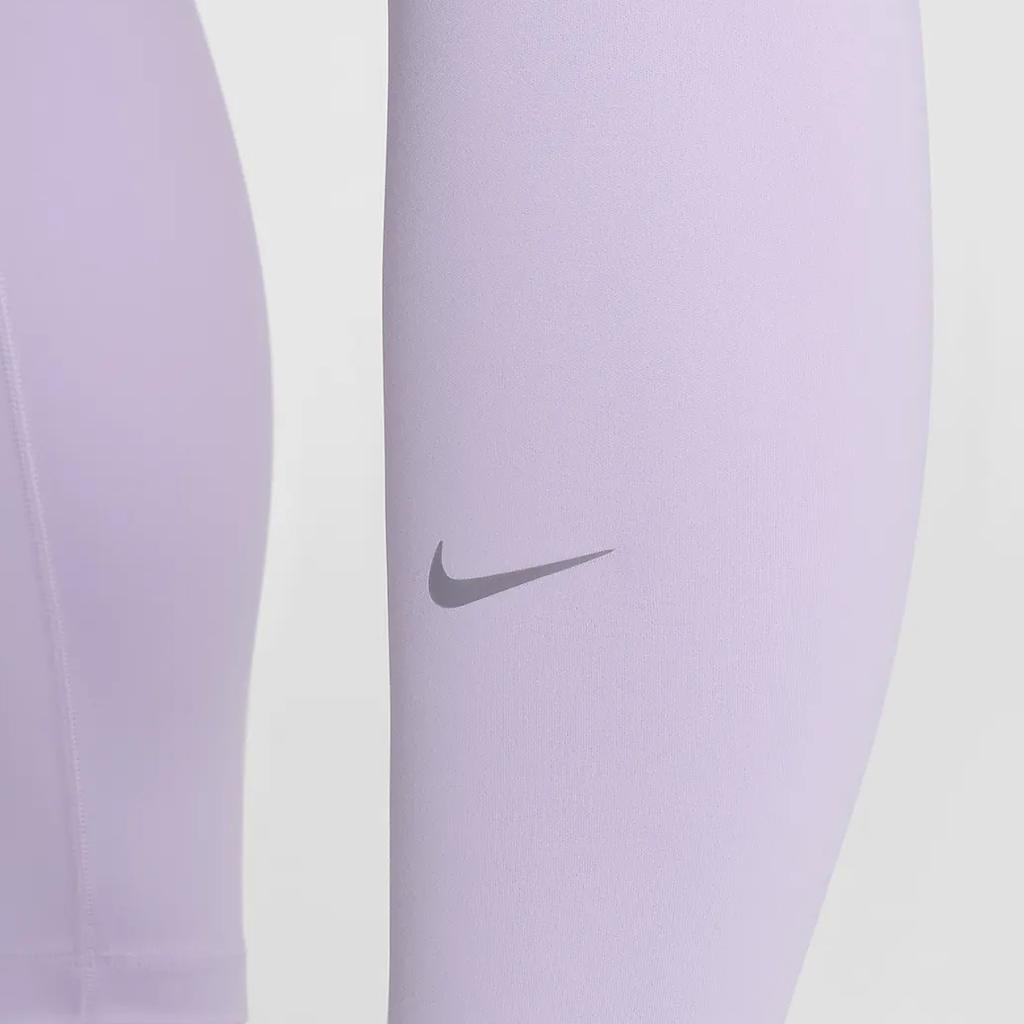 Nike One Solid High-Waisted Slim Fit Casual Sports Long Pants Women Bottoms Purple FN3227-512