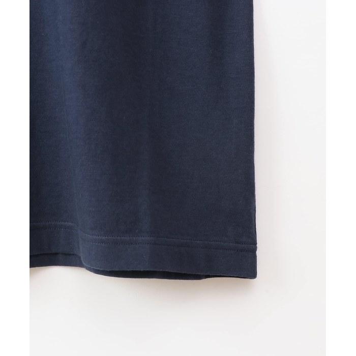 [C3fit] T-Shirt Short Sleeve 100% Cotton USA Logo Embroidery Basic C3-P300Z-370-L Navy