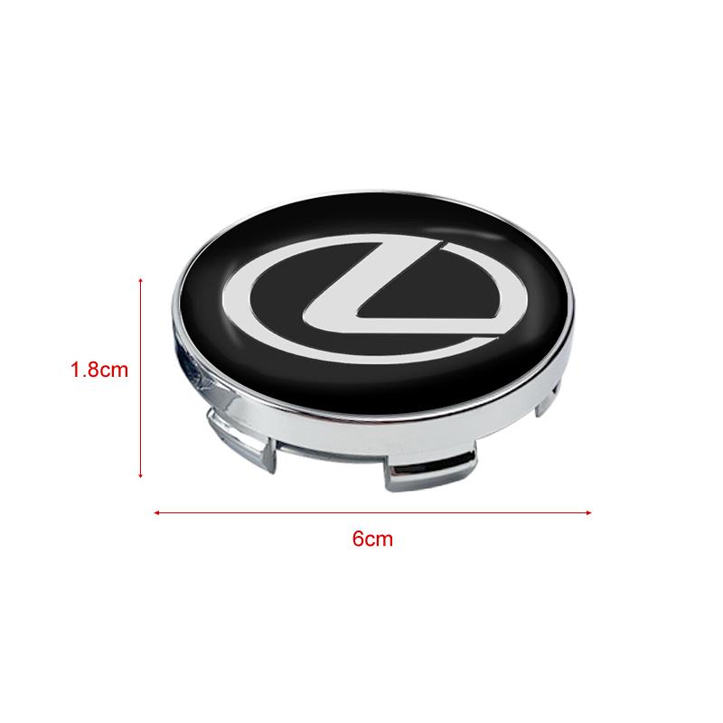 4Pc 56/60mm Car Wheel Center Hub Caps Cover Decor Sticker Auto Accessories For Lexus CT200H ES250 ES300H IS250 IS200 GS300 GS460