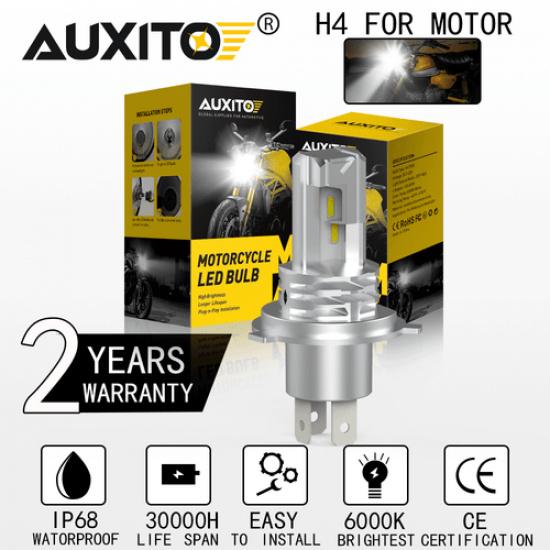 H4 9003 HB2 LED Bulb Hi/Lo Beam White Motorcycle Headlight High Power