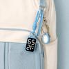 Big Numbers Pocket Watch Keychain LED Digital Watch Portable Electronic Hanging Watch  Kid Adult