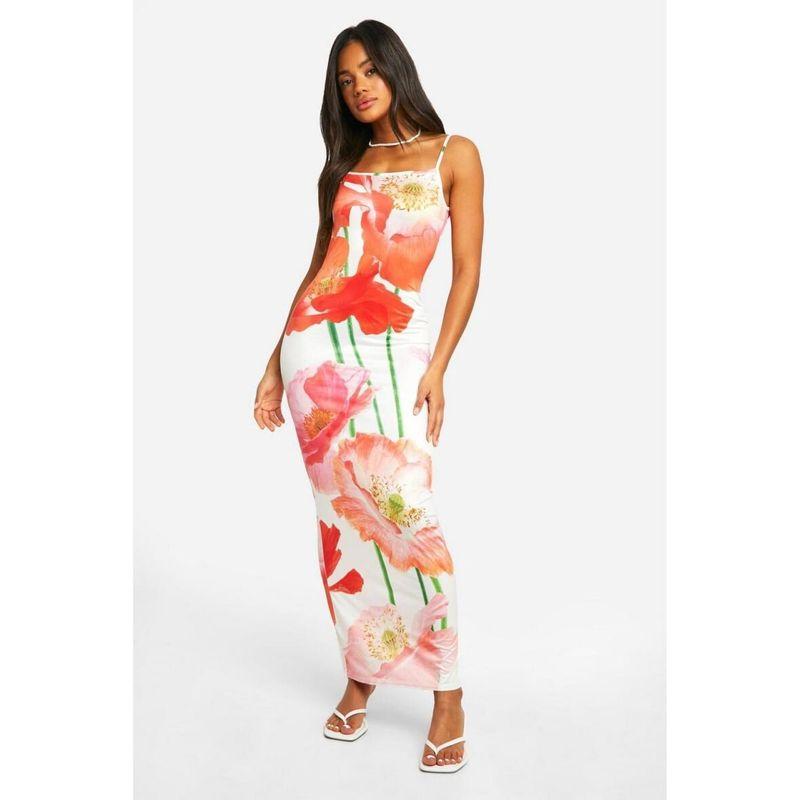 French Style Summer New off-Shoulder Sexy Digital Print Slim Fit High Sense Sling Dress Formal Dress Women
