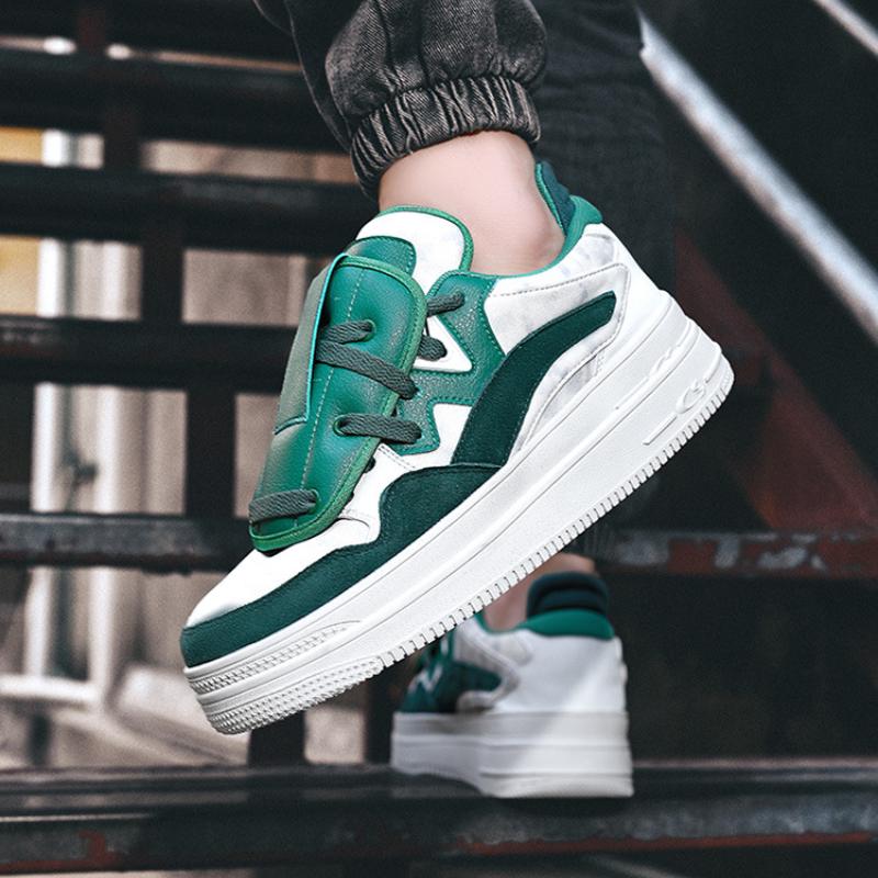 Fashion Autumn Designer New Pattern Casual Shoes Thick Bottom Superior Quality Trendy Shoes Sneakers for Men Zapatos Altos Hombre