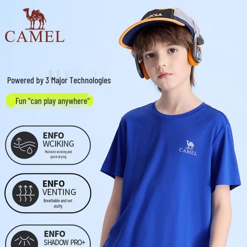 CAMEL Cooling Quick-Dry Lightweight Casual T-Shirt L 150