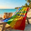 Numberblocks Personalized Text Beach Towel High Absorbency & Quick-Dry Perfect for Traveling Yoga Camping and Swimming