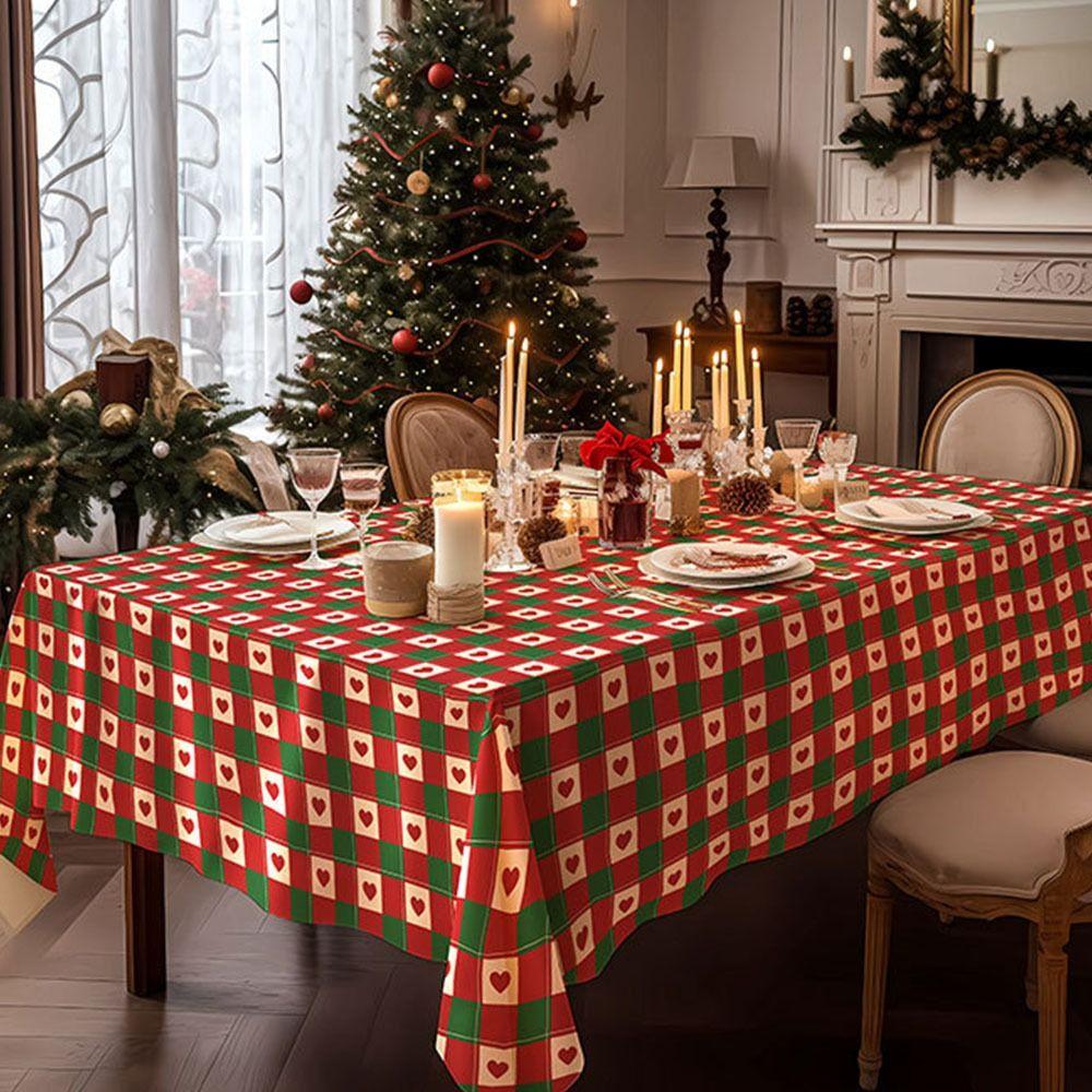 100*140cm Christmas Decorative Table Cover Thickened Tablecloth  New Year Party Supplies