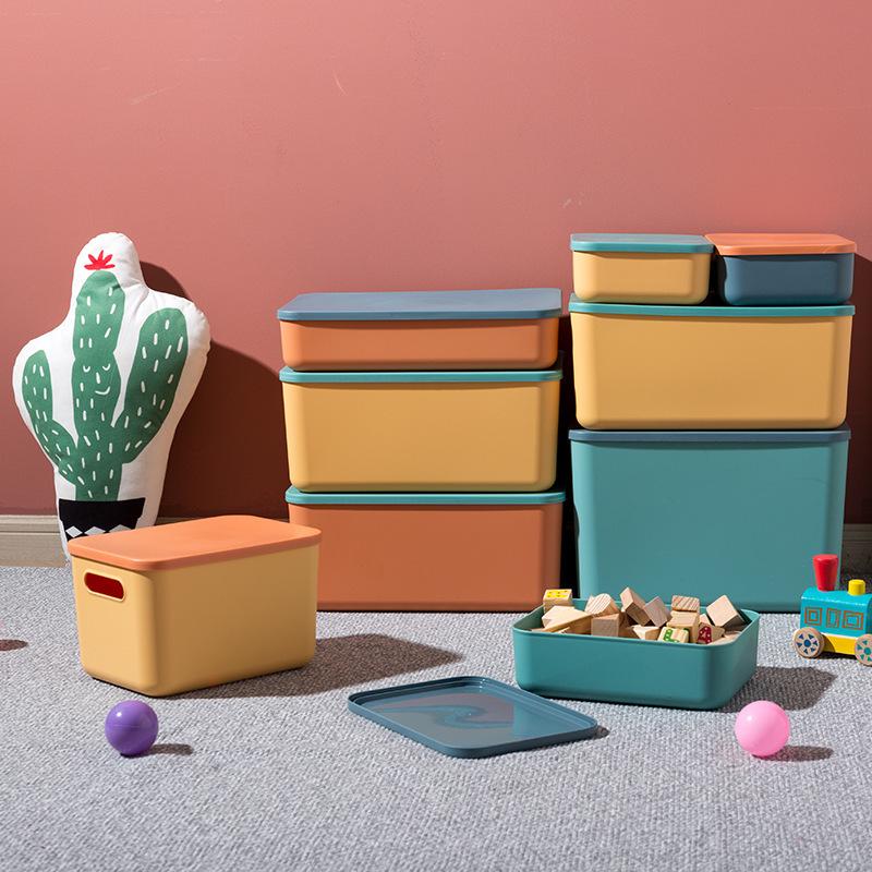 Large Plastic Storage Box for Clothing and Sundries - Ideal for Dorm or Home