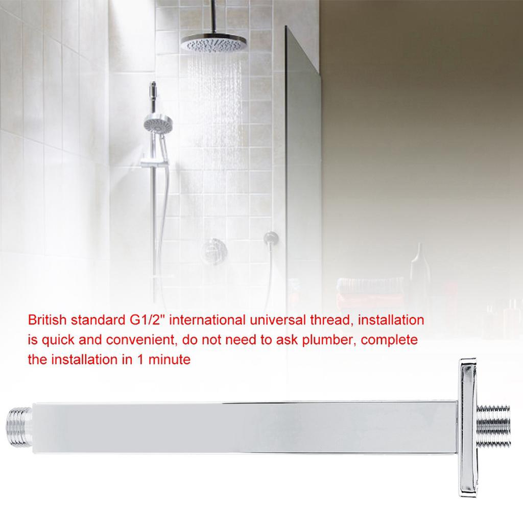   Stainless Steel Top Shower Arm Pipe Wall Mount for Bathroom Ceiling Shower Head(20 Cm)