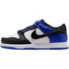 Dunk Abrasion Resistant Low Top Kids' Skateboarding Shoes Black/White/Blue Kids' HF0971-100