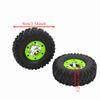 4Pcs Rubber Remote Control Car Tires Black RC Car Wheels for WLtoys 12428/12427/124006 RC Car RC Car
