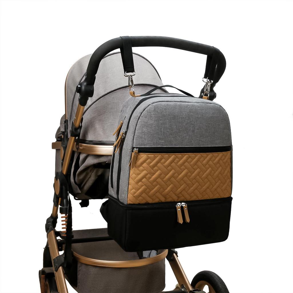 Mother & Baby Travel Backpack: Insulated Food & Milk Storage with Freshness Preservation for Outdoor Dining.
