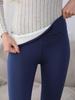 Women's High Waist Fleece Lined Lambswool Leggings for Autumn/Winter - Plus Size Yoga Pants