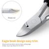 Strapazierfähige Zehennagelknipser – Extra scharfes Edelstahl für dicke & eingewachsene Zehennägel – Ergonomisches Nagelpflege-Werkzeug für Erwachsene & Senioren