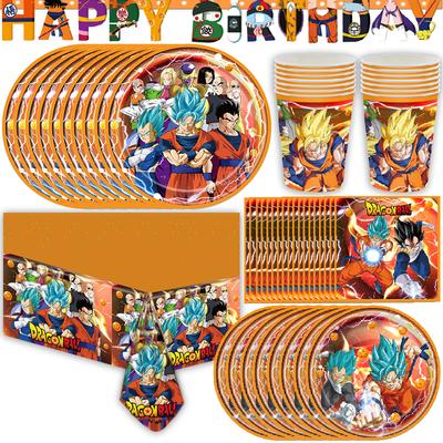 Dragonball z Decorațiuni Petrecere Dragonball Veselă De Unică Folosință Față de Masă Pahare Banner Aniversare Farfurii Accesorii Baby Shower Jucării