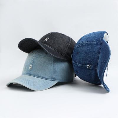 Modische Bestickte Denim Baseballkappe für Herren und Damen, Lässige Vielseitige Weiche Kappe