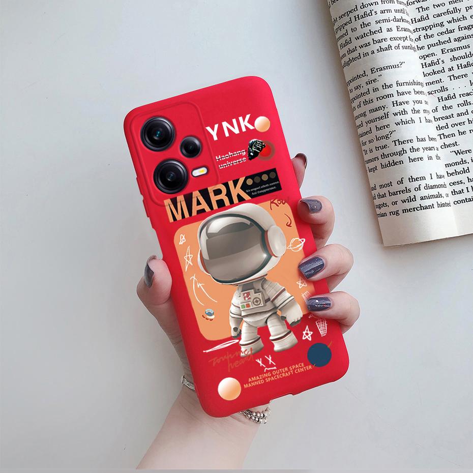 For Redmi Note 12 Pro Case Redmi Note12 4G 5G Cover Cute Marble Astronaut Silicone Phone Cases For Redmi Note 12 Pro Plus Bumper