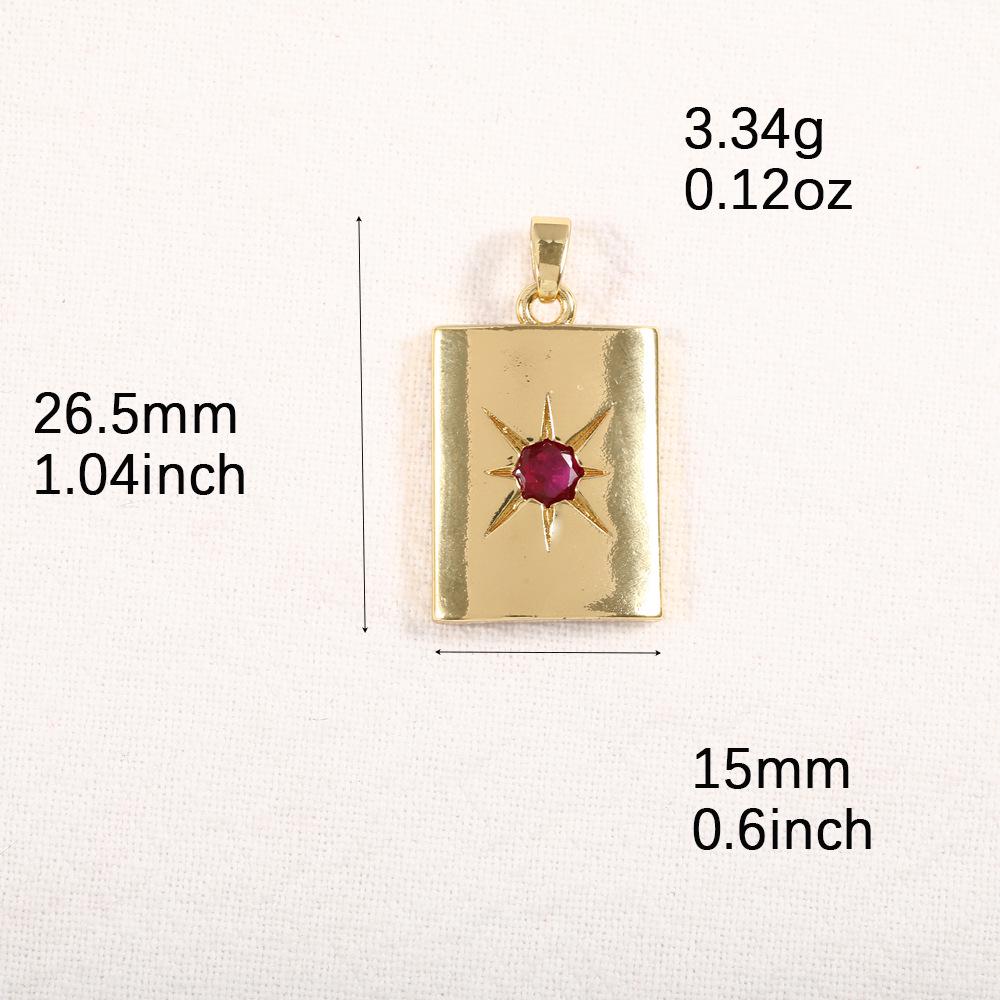 French Retro High-End Copper Gold Plated Necklace with Micro-Inlaid Zircon Pendant