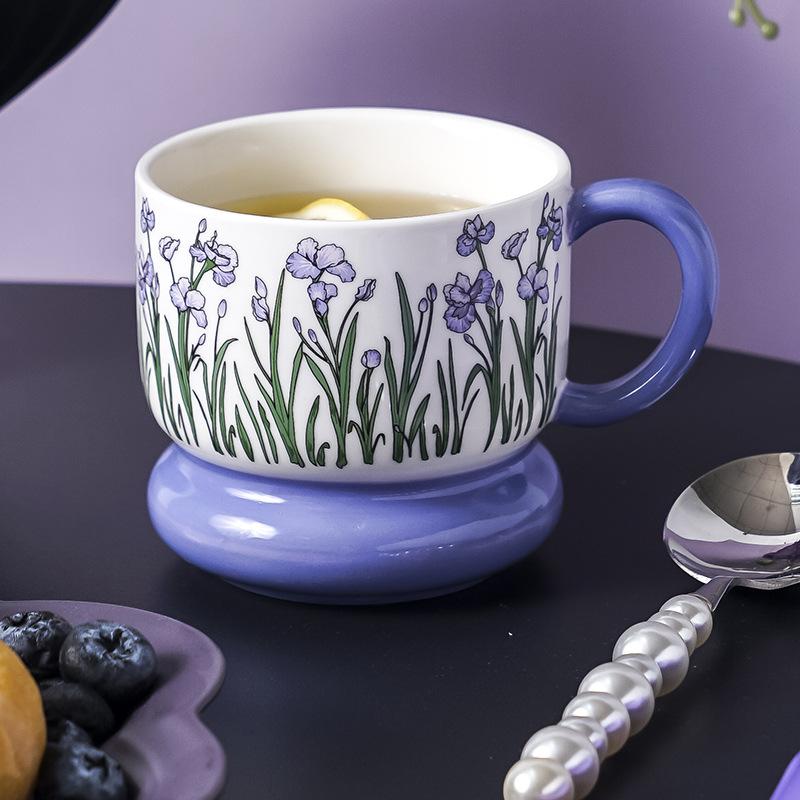Nordisk stil high-end känsla eftermiddagste kopp kaffe hushåll högkvalitativ vattenkopp keramikkopp present kontorsmugg