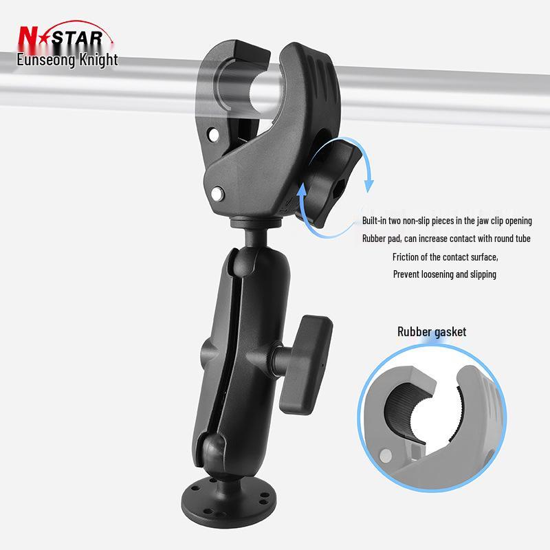 1.5-Inch Mouth Clip Ball Head Trolling Motor Stabilizer Bracket for Speedboats