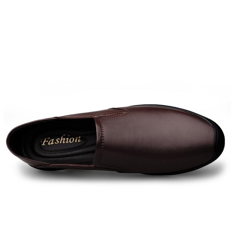 Large size business casual men's shoes Doudou shoes cowhide foot cover one pedal driving shoes