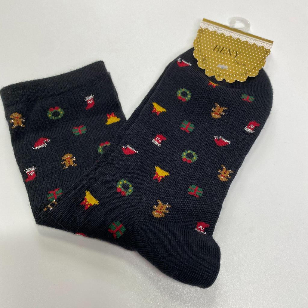 Autumn/Winter Mid-Tube Cartoon Christmas Stockings for Men and Women