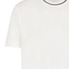 Emporio Armani Logo Letter Trim Round Neck Short Sleeve T-Shirt Men T-shirts Warm-White 6D1T95-1JOSZ-0101