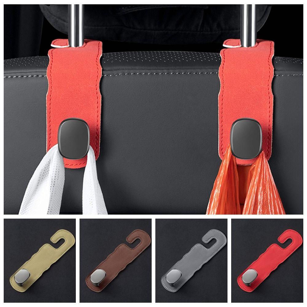 

Universal Car Headrest Hooks Suede Metal Clothes Bracket Purses Bags style 7